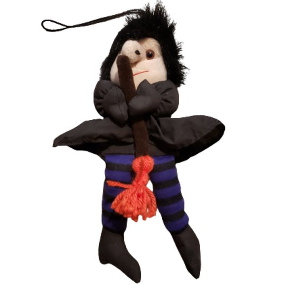 Vintage People Pals Witch Plush Toy Black OS Halloween Retro 90s Stuffed Animal - Picture 1 of 11